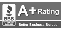 Better Business Bureau A+ Rating logo.