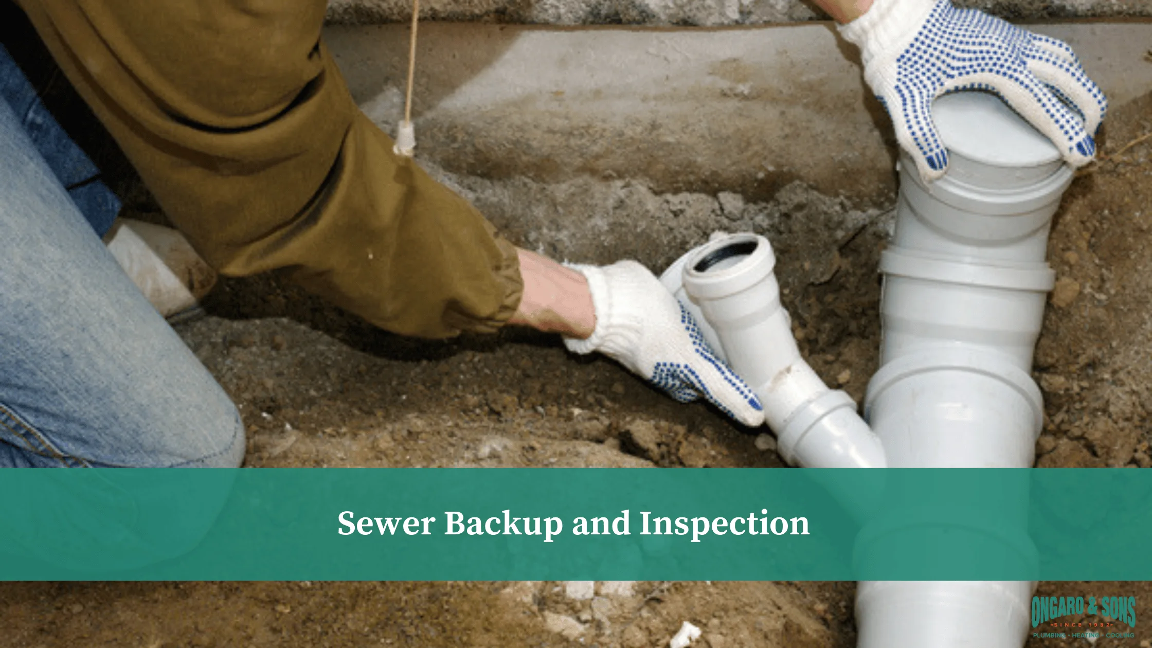Plumber using a sewer camera to inspect commercial pipes as part of preventative maintenance.