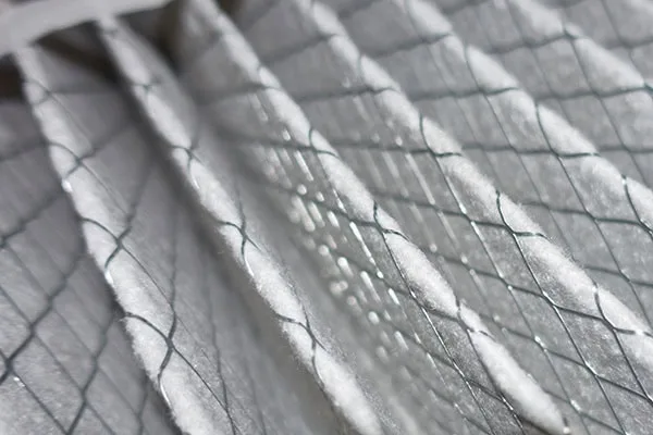 Replacement clean air filter for heating/cooling unit.
