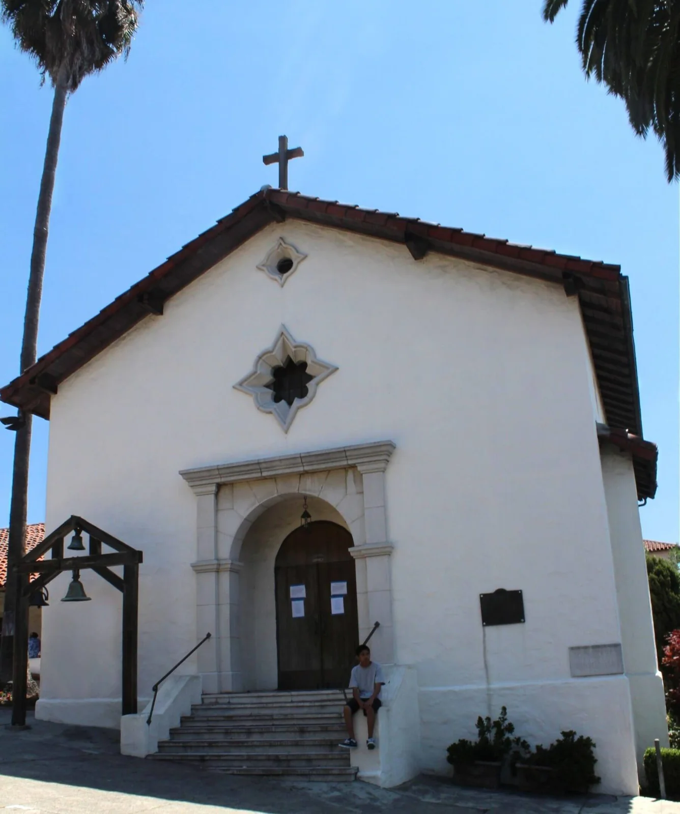 The reconstructed chapel at Mission San Rafael Arcangel in San Rafael