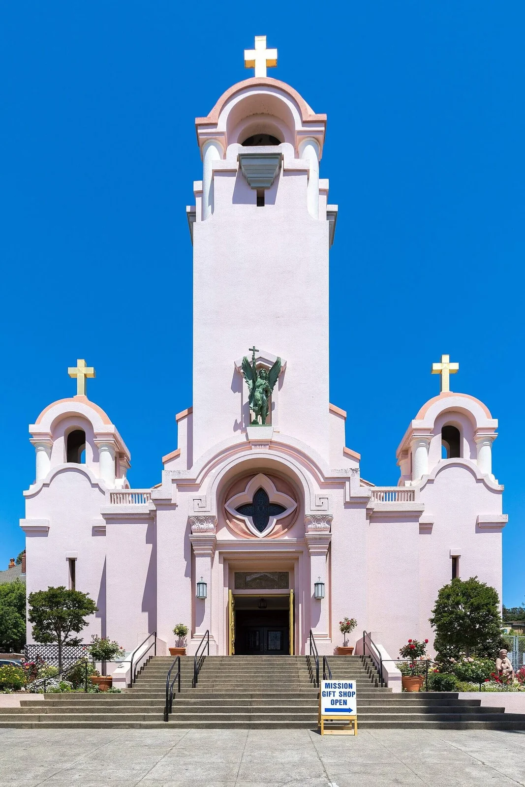 The church at Mission San Rafael Arcangel in San Rafael, Marin County