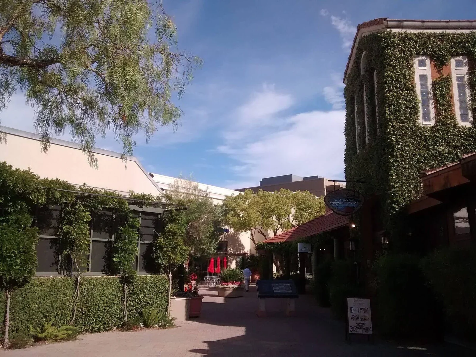 The Town Center shopping district in Corte Madera