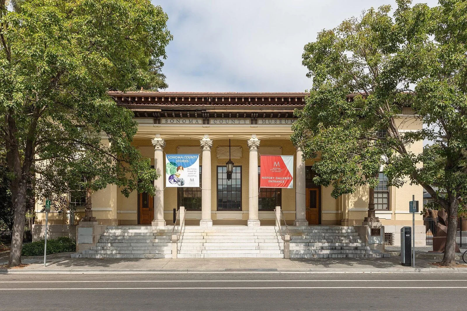 The Sonoma County Museum on Seventh Street in downtown Santa Rosa, formerly the post office