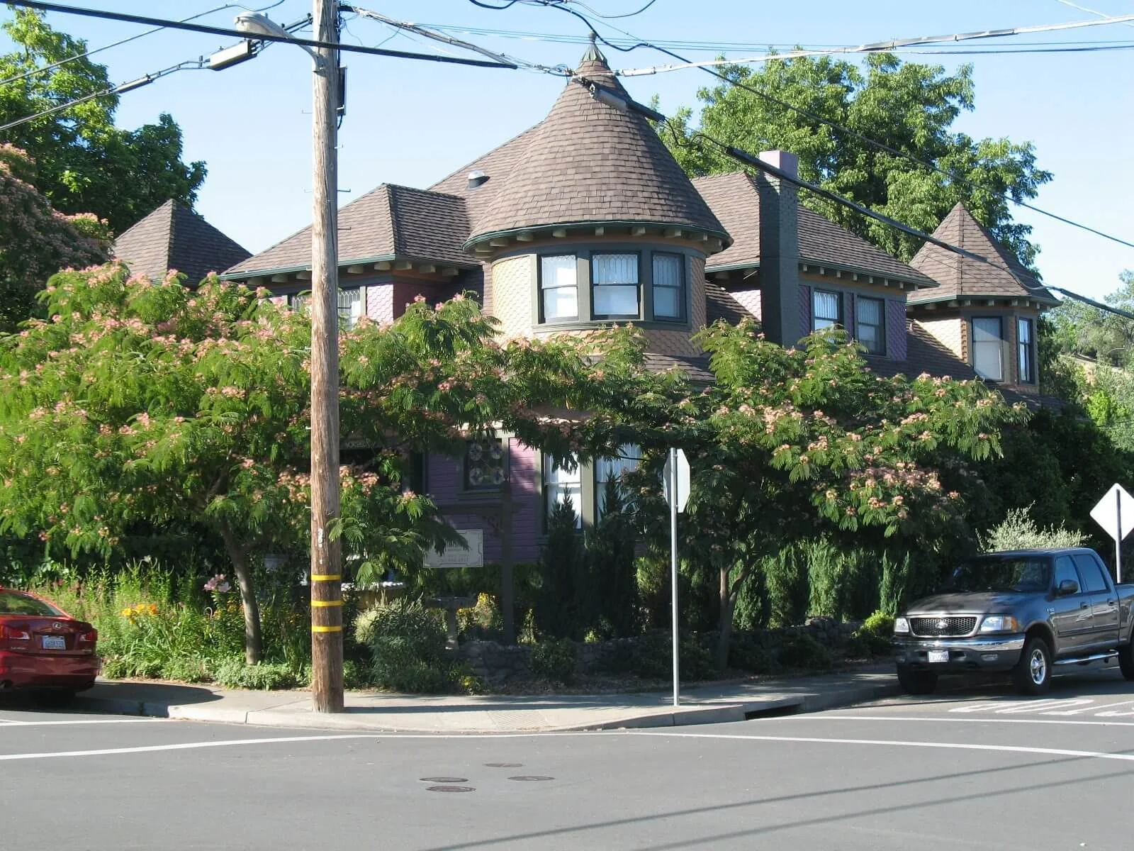 The Simon Pinschower House on North Main Street in Cloverdale