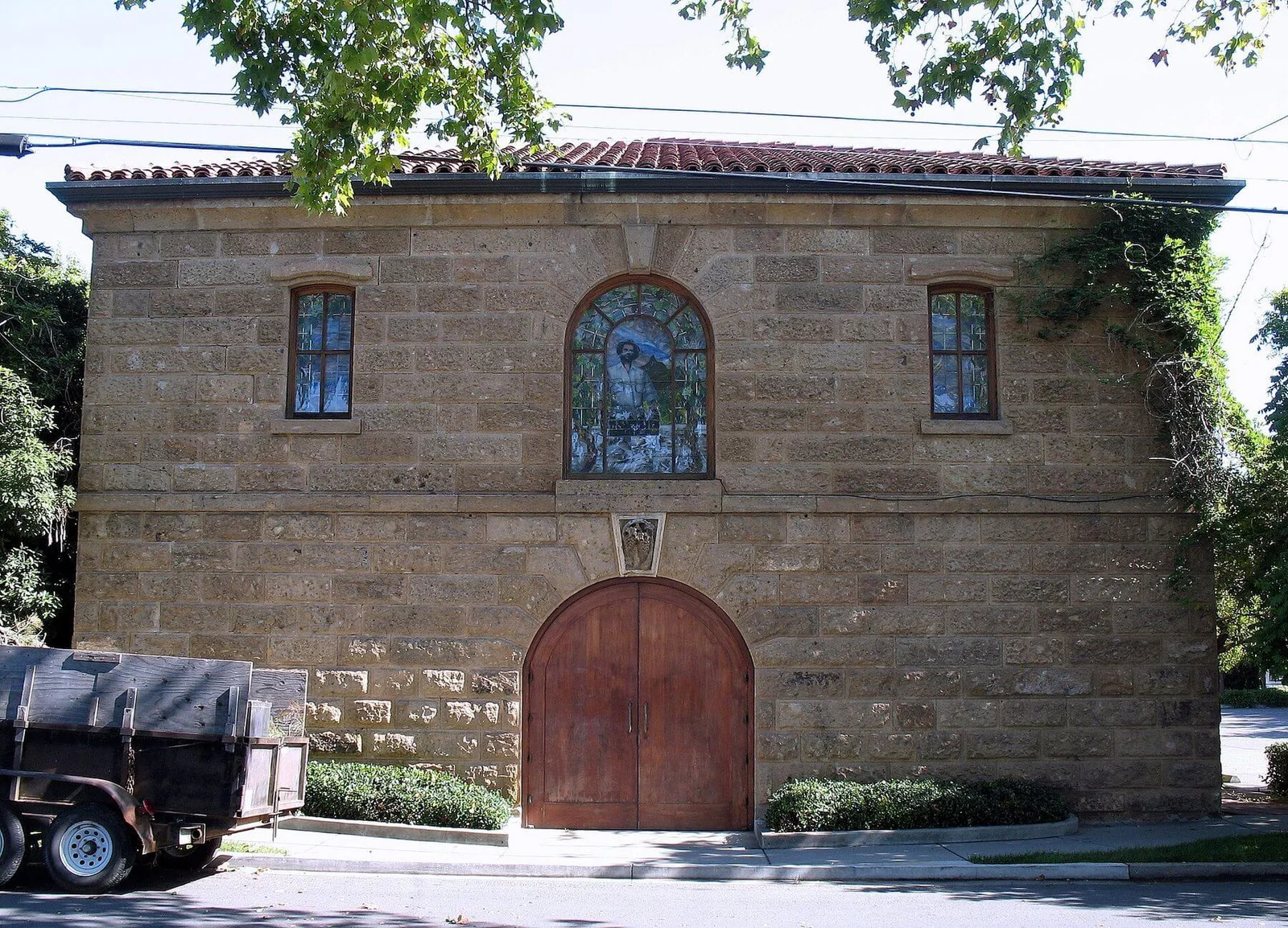The Lisbon Winery building on Brown Street in Napa