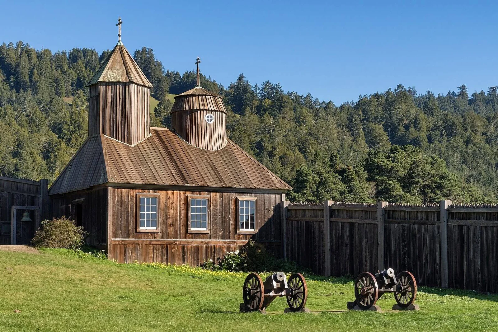 The Holy Trinity St. Nicholas Chapel at Fort Ross on the Sonoma County coast
