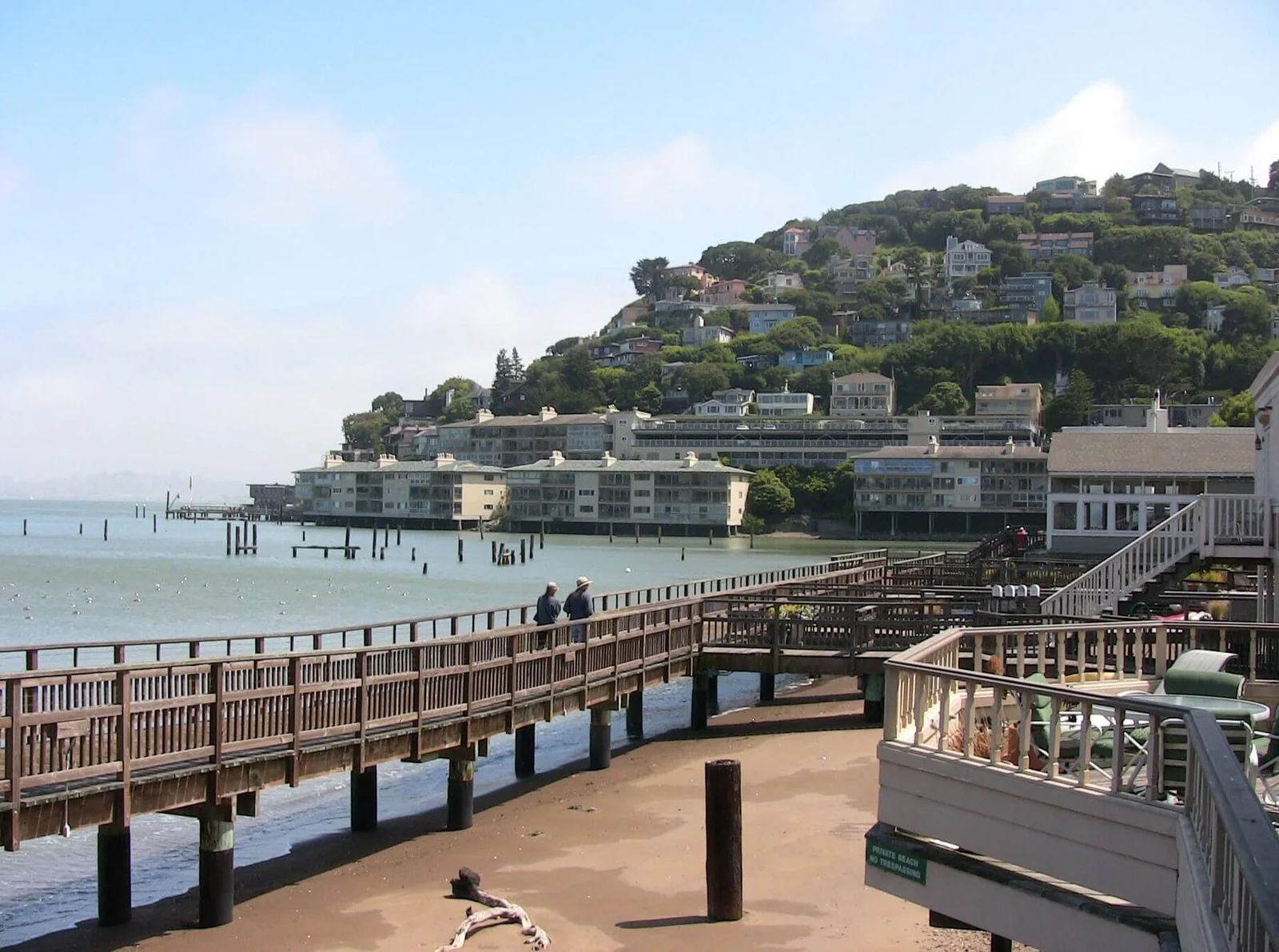 The Sausalito waterfront in southern Marin County