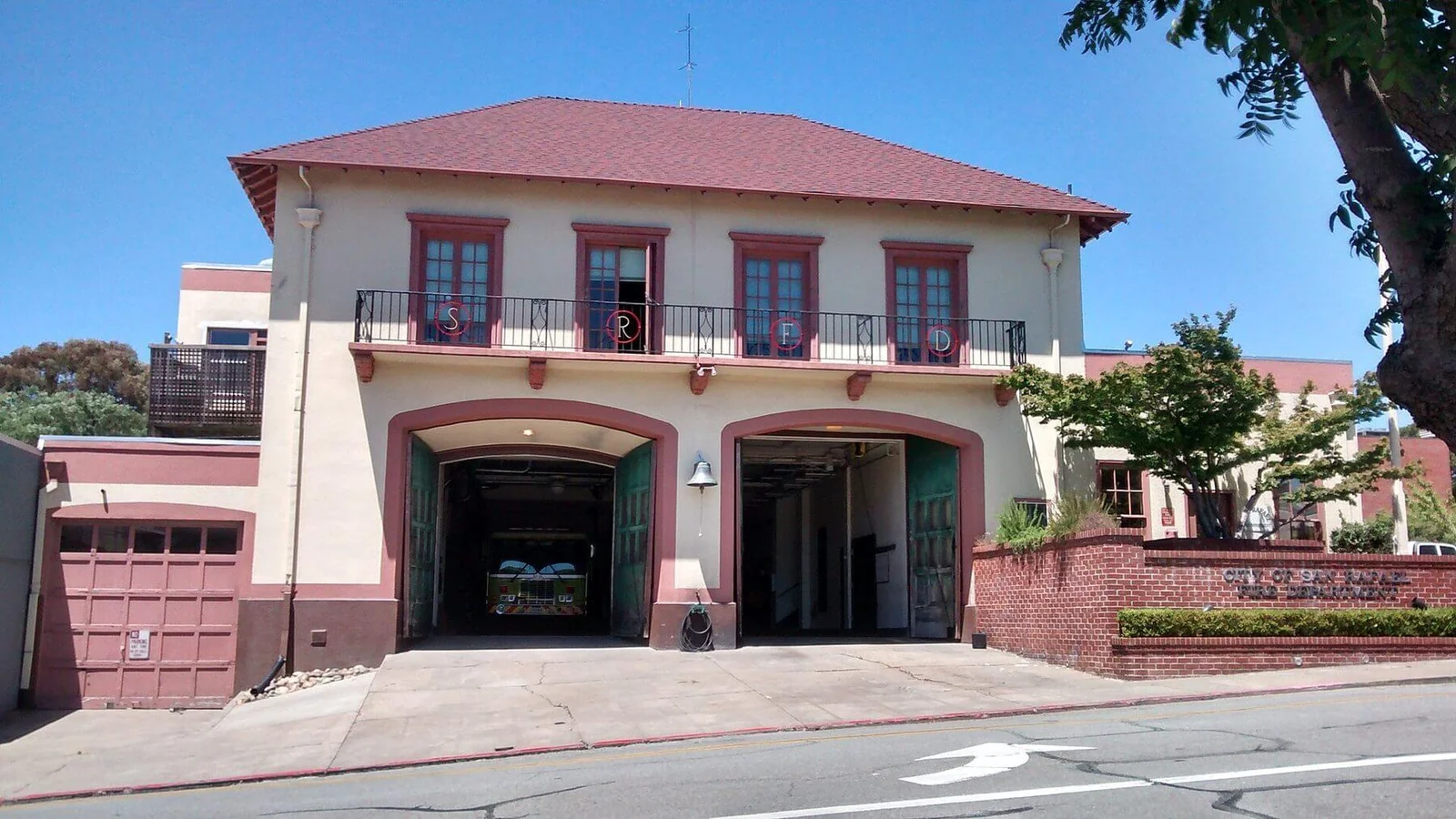 A San Rafael Fire Department station in San Rafael, California
