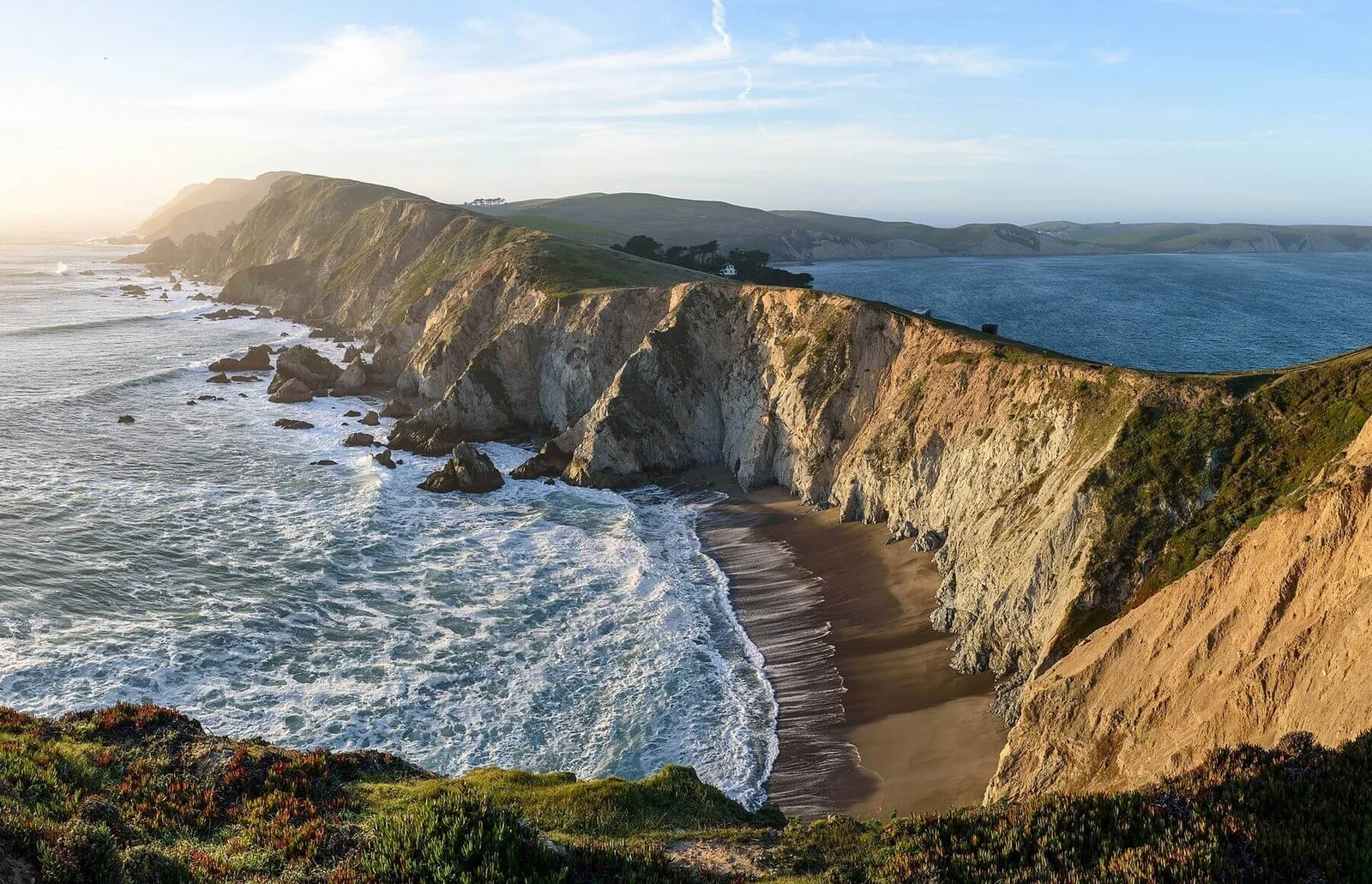 The headlands of Point Reyes National Seashore in Marin County