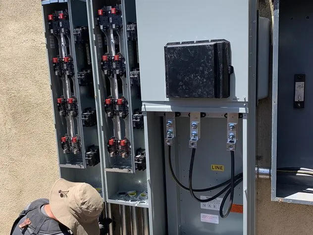Commercial service switchgear wiring by Ongaro & Sons