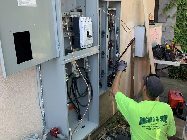 Main disconnect and service panel wiring