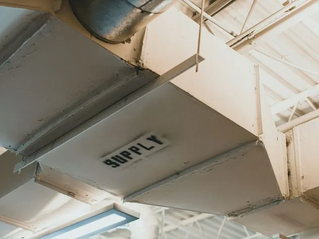 Supply air duct trunk overdue for cleaning