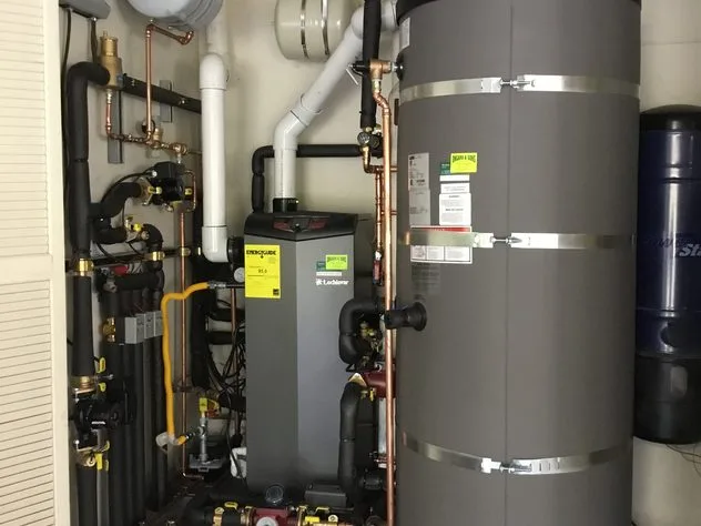 Completed Lochinvar boiler installation